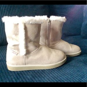 Stride Rite Arabella Sz 5 sparkly fur-lined boots
